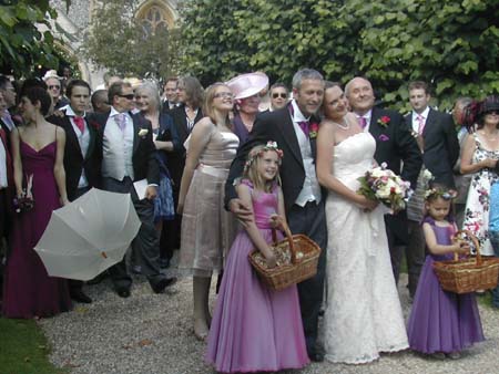 18. Bride, groom and family